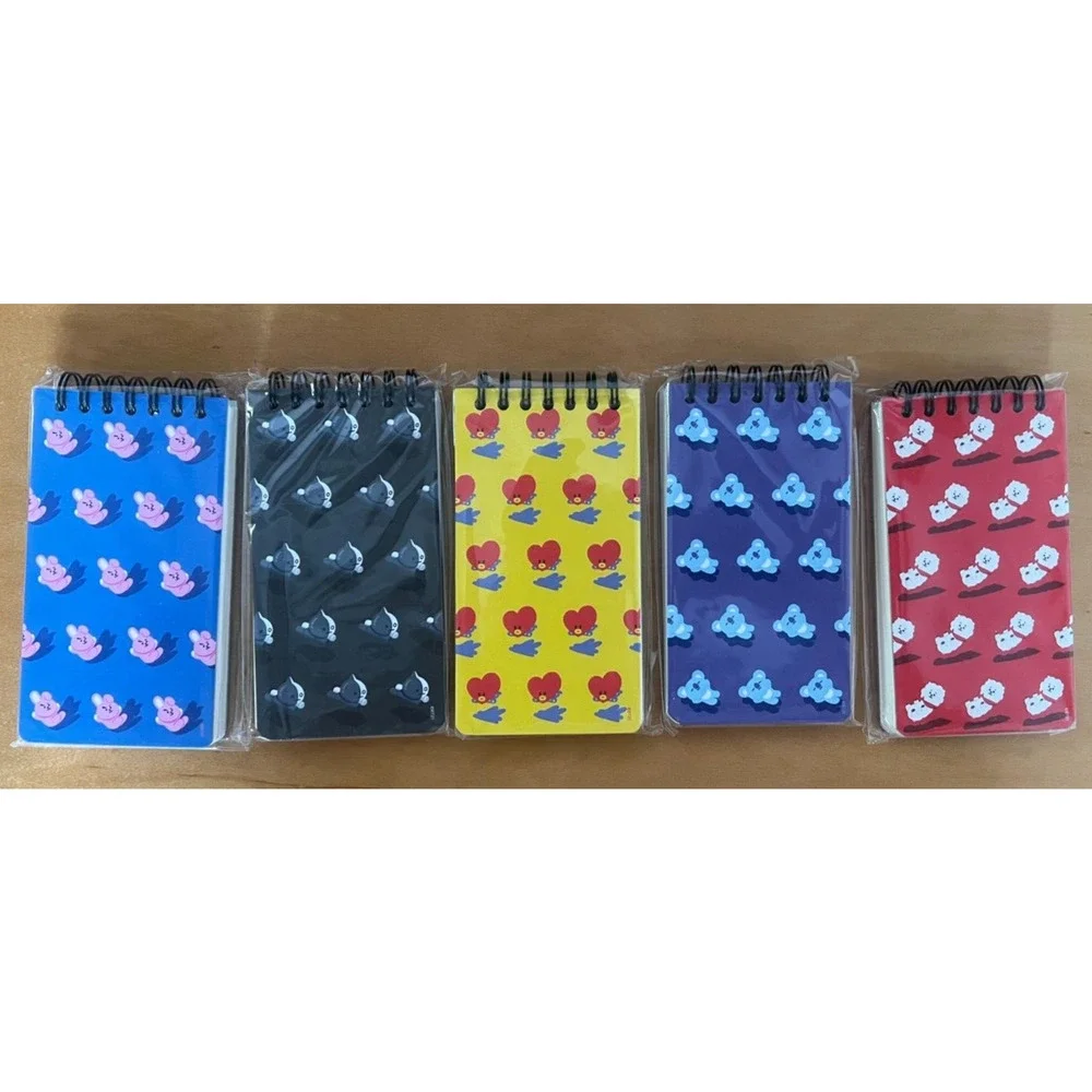 NEW! BTS BT21 Official Authentic Goods Spring‎ Notebook 5Set